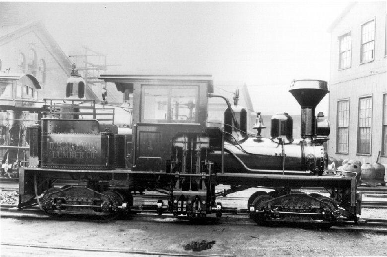 D.H. McEwens Logging railroad Shay engine 1906